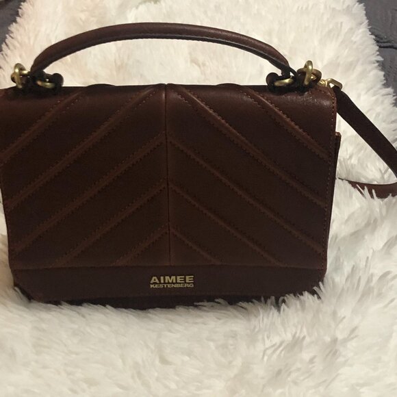 - Aimee Kestenberg - Expandable Leather Crossbody - Great Condition - Dust - Picture 3 of 9